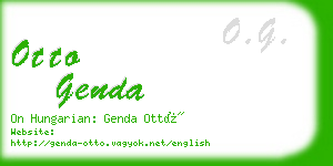 otto genda business card